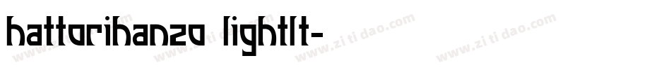 hattorihanzo lightlt字体转换
